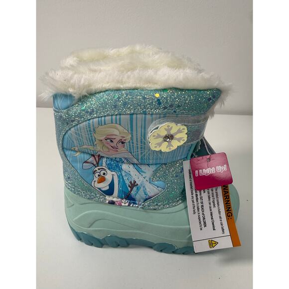 Disney Toddler Frozen Light Up Waterproof Winter Boots - Picture 5 of 7